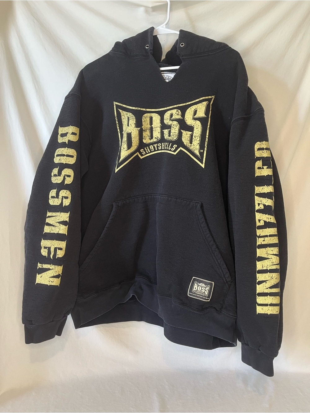 2XL Boss dry goods hoodie sweatshirt unmuzzled bossman kangaroo pocket heavy